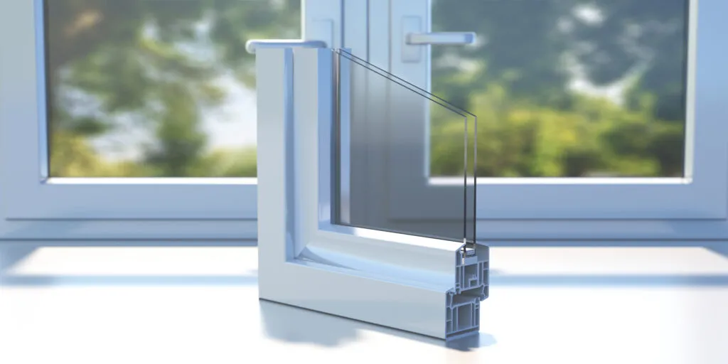 Double glazed window installation