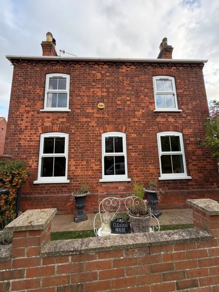 Sash horn windows before and after transformation