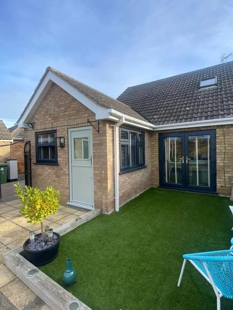 Window replacement transformation in back garden